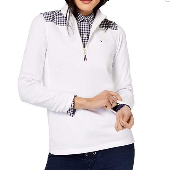 Tommy Hilfiger Tops - Tommy Hilfiger Women's Gingham-Trim Top